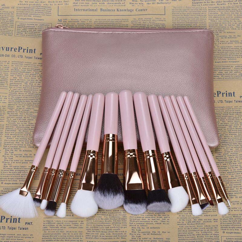 Pink Makeup Brush Set