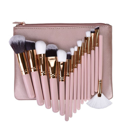 Pink Makeup Brush Set